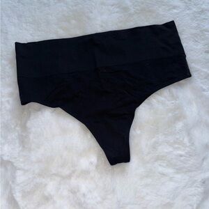 Auden Black Seamless High-Waist Thong